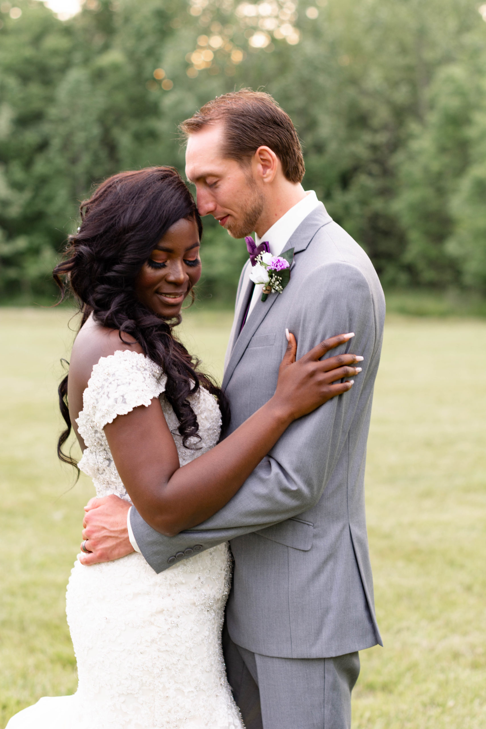 Bride and Groom pose during husband and wife portraits
